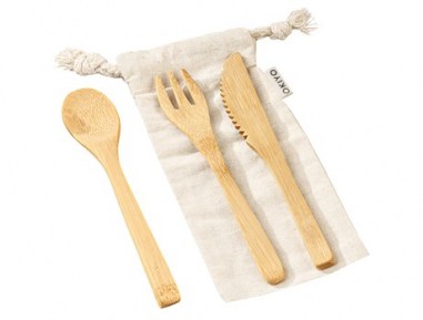 GIFT-17434 OKIYO NAKAMA BAMBOO CUTLERY SET
